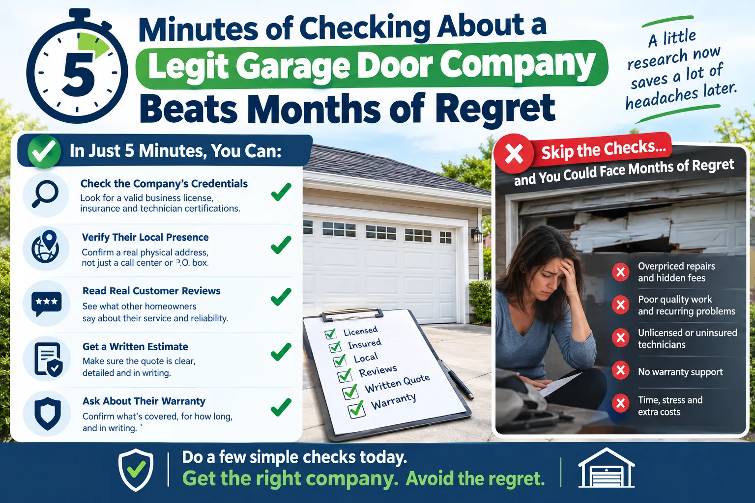 Five Minutes of Checking Beats Months of Regret
