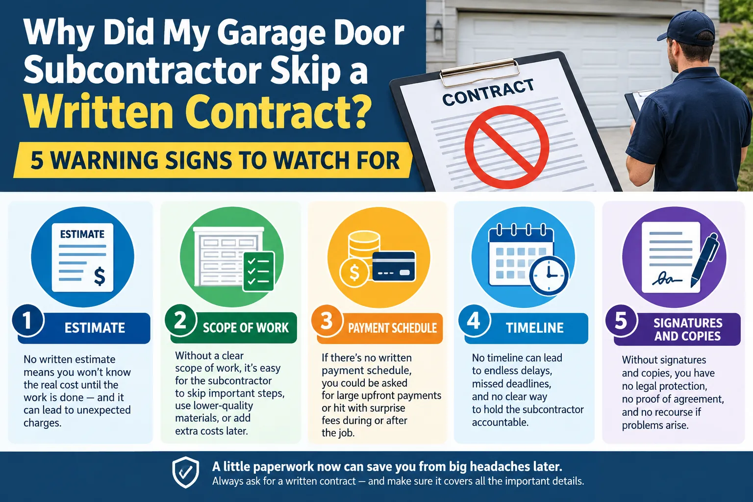 What Belongs in Writing vs. What's Missing Without a Contract
