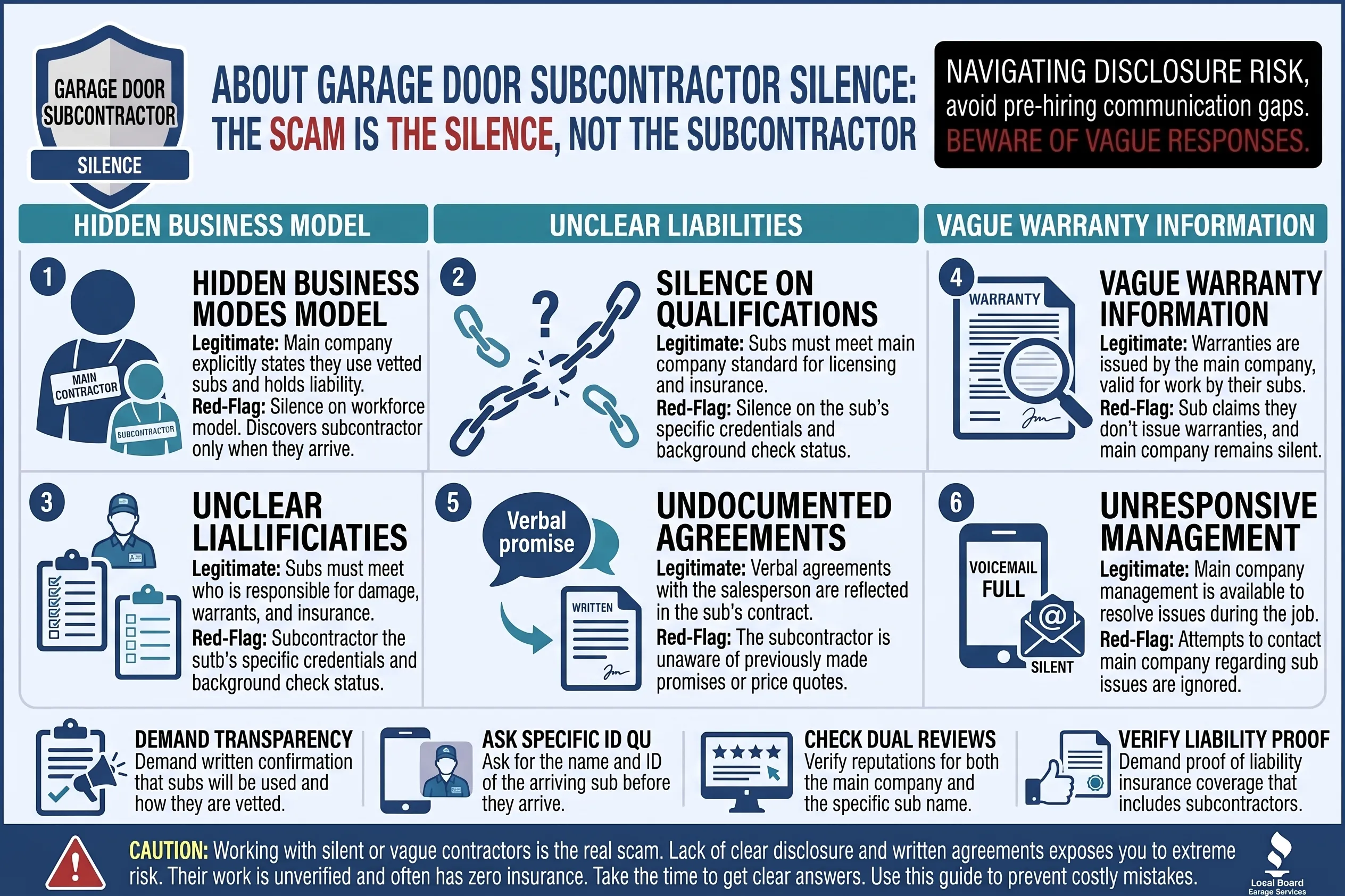 Silence Is the Scam, Not the Subcontractor