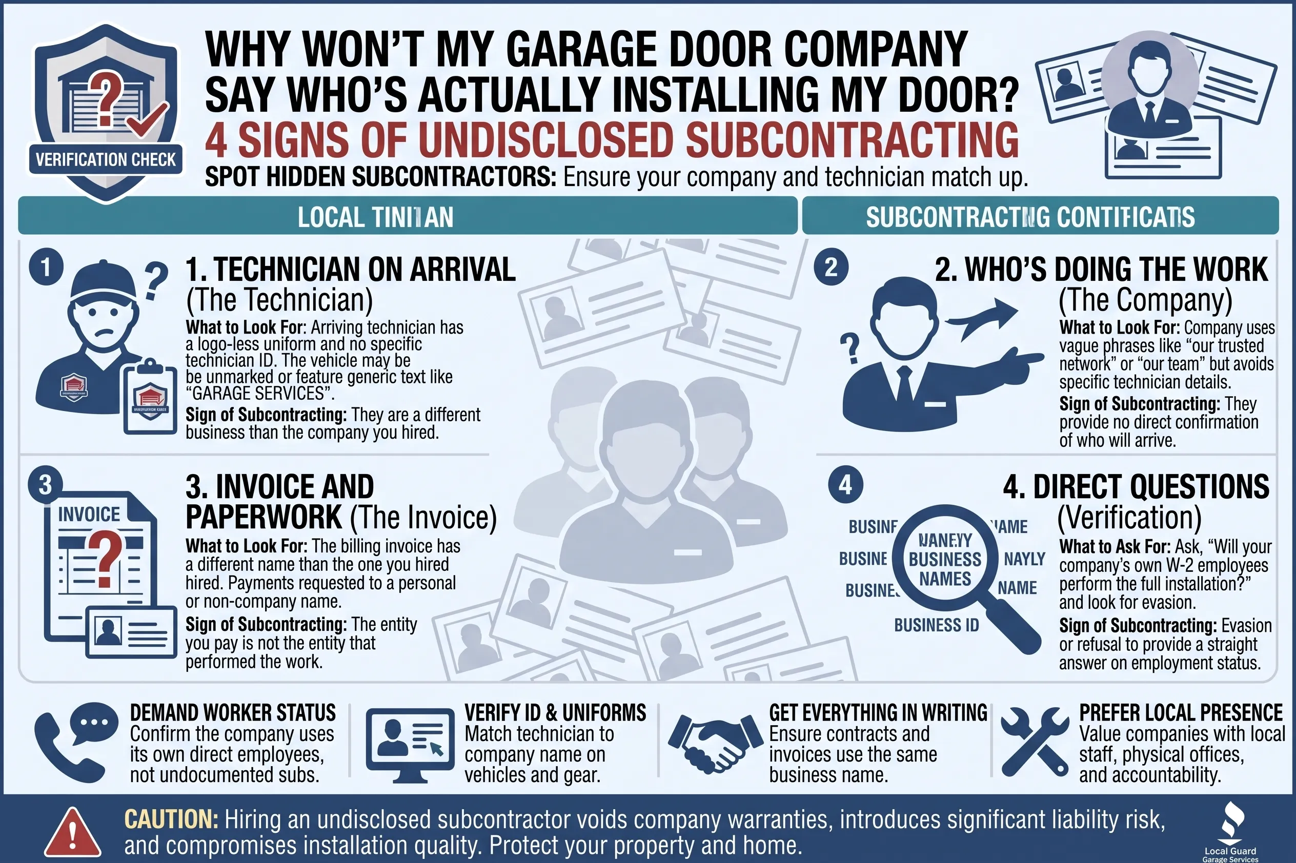 Clear Disclosure vs. Signs of Undisclosed Subcontracting